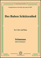 Des Buben Schutzenlied,Op.79,No.26,for Cello and Piano P.O.D cover